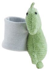 Sterntaler Dino Rexi Arm Rangle - Blød Blød Snor Baby Rangle - Baby Hånd Rangle med elastisk rem - Baby Legetøj til Leg, Kram og Rangle, Stone Green Baby Toys Naty Shop