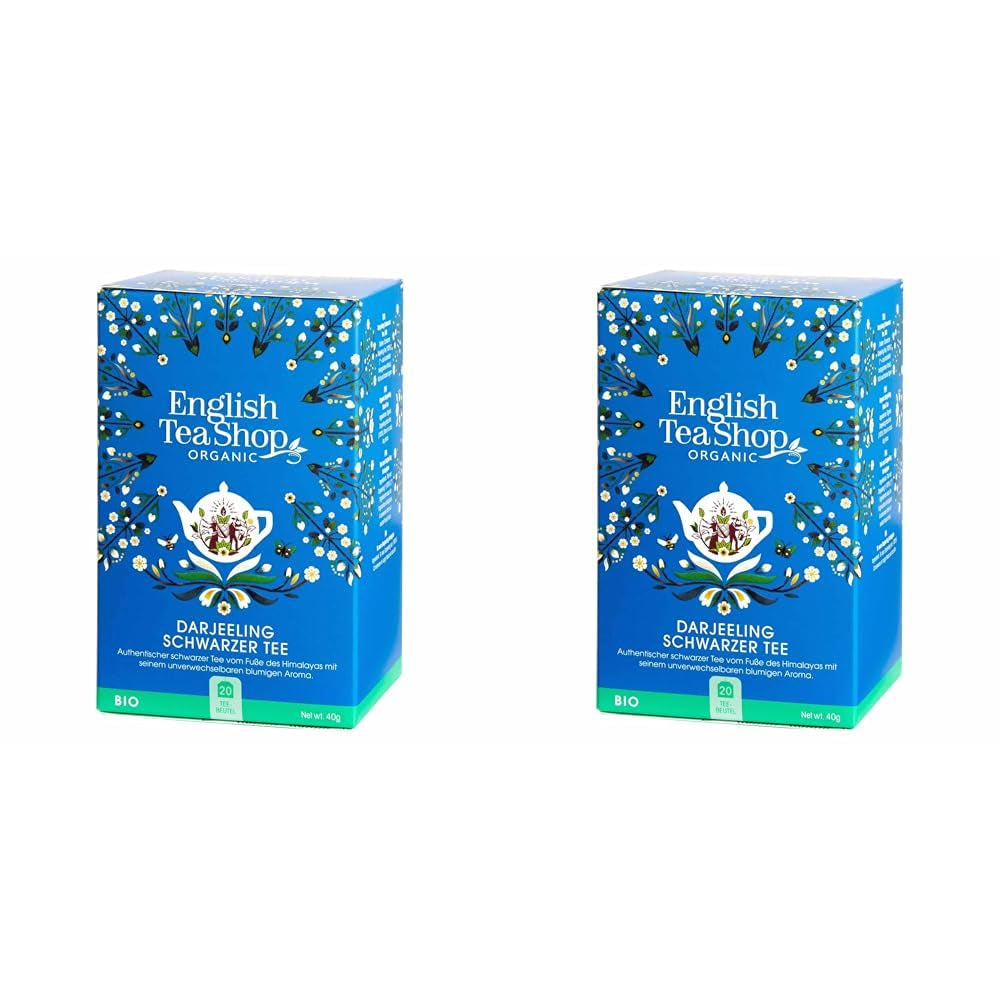 ETS - Darjeeling sort te, BIO, 20 teposer (pakke med 2)