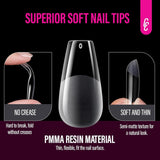 504 stk Ballerina Medium Gel Negletyper: Gel Neglespidser PMMA Falske Negle Negle Extensions Kunstige negle 12 str.