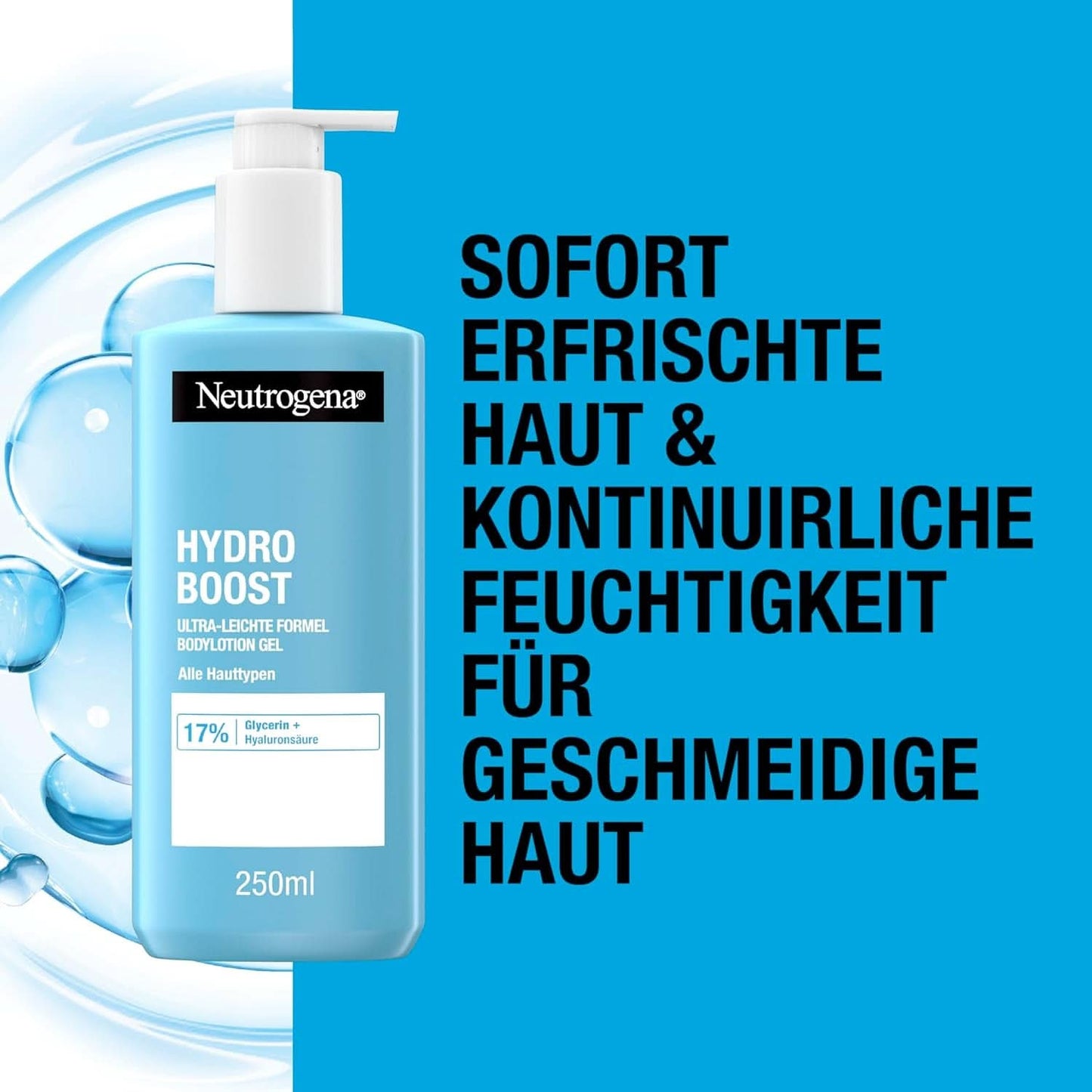 Neutrogena Hydro Boost Ultra-Light Formula Bodylotion Gel til fin hud, 250 ml Kosmetik og skønhed Naty Shop
