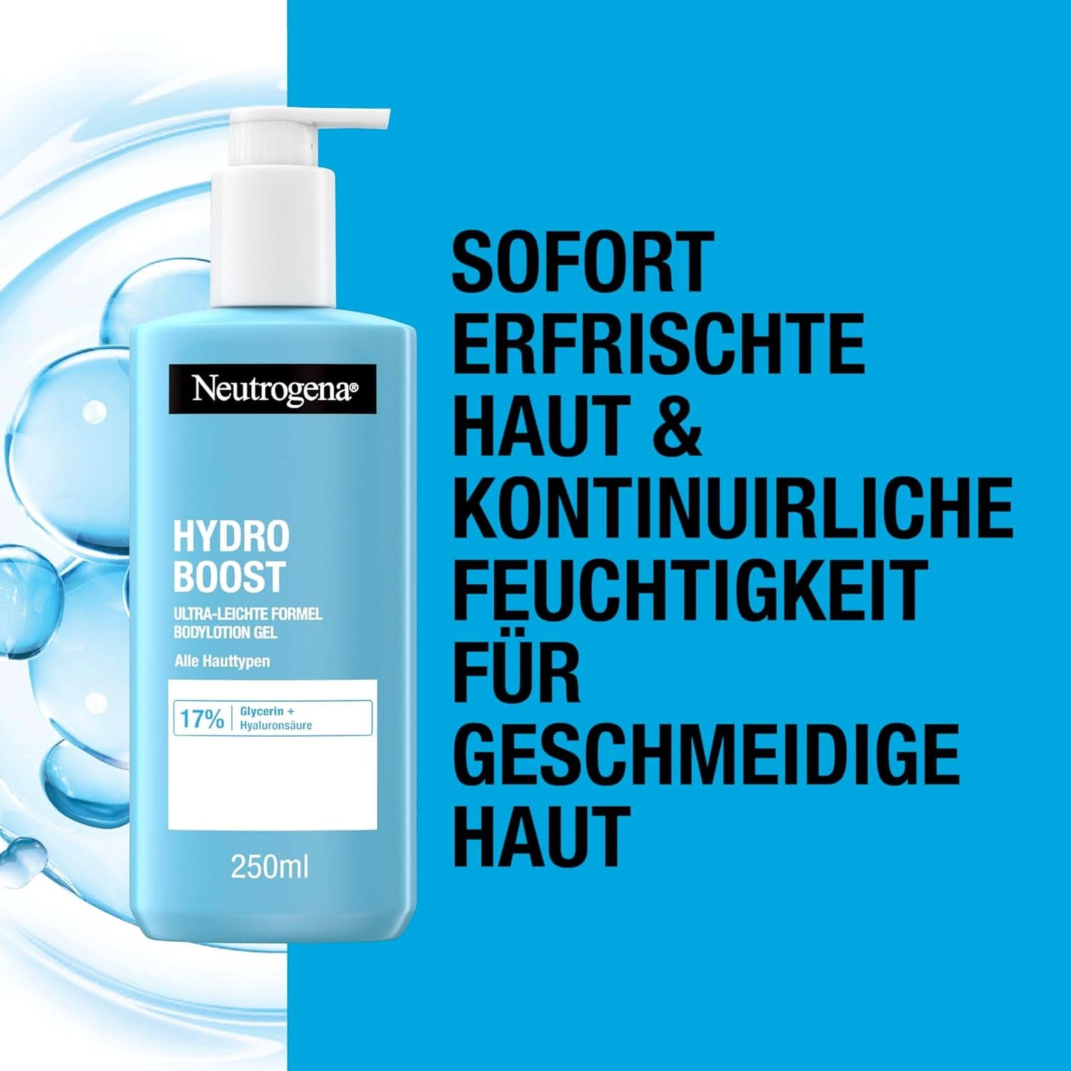 Neutrogena Hydro Boost Ultra-Light Formula Bodylotion Gel til fin hud, 250 ml Kosmetik og skønhed Naty Shop