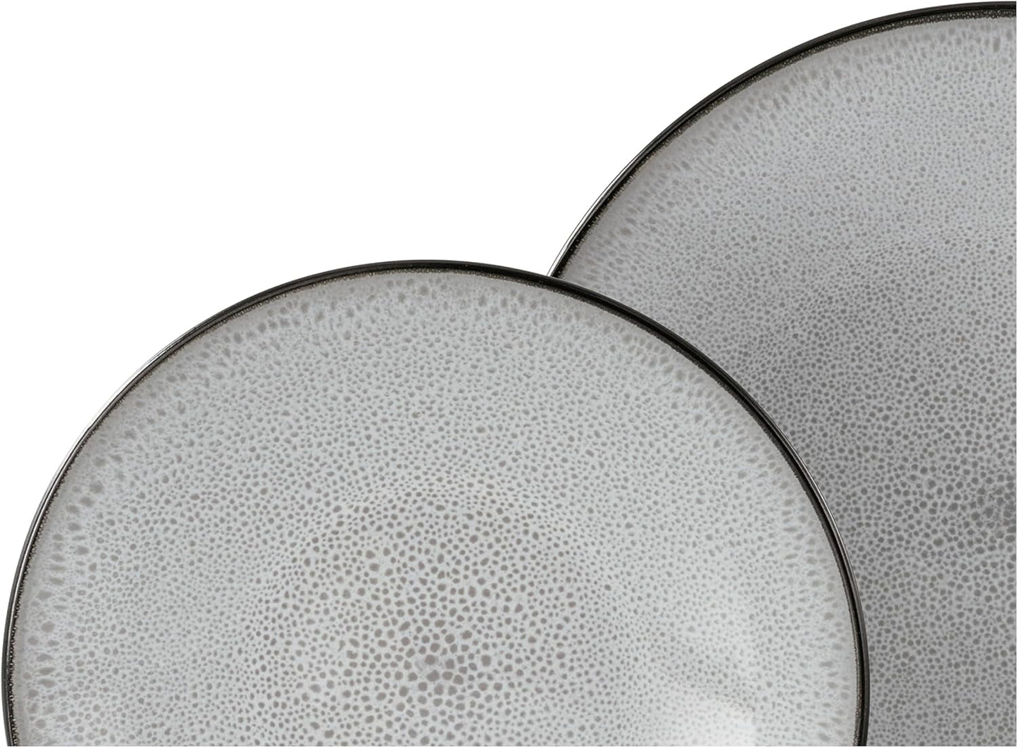 CreaTable, 23964, Serie Malmö, 18-teiliges Geschirrset for 6 Personen, Teller Set fra Steinzeug, spülmaschinen- og mikrowellengeeignet, Qualitätsproduktion