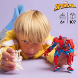 LEGO Marvel Spider-Man Mech vs. Anti-Venom - Superheltelegetøj med 2 minifigurer - Actionfigur med bevægelige arme, ben og fingre - Gave til drenge og piger i alderen 6+ 76308 Besuche den LEGO-Store byggesæt