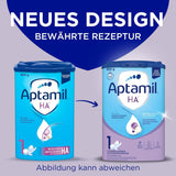 Aptamil HA 1 - Modermælkserstatning fra fødslen, med DHA, laktosefri, palmeoliefri, babymad, mælkepulver, 1 x 800 g