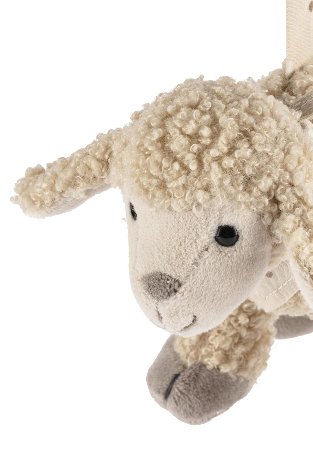 Sterntaler Flocke Fåelegetøjsvedhæng - Blødt stof Klapvognslegetøj - Babyhængelegetøj - Sandfarve Stjerneformet ophæng Legebuevedhæng Bebe Toys Naty Shop