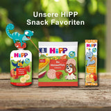 HiPP Bio Quetschie mango-banan i æble med gulerod (8 x 100 g), 1 år gammel, Frucht- und Gemüsepüree, ohne Zuckerzusatz, vegansk, i bedste bio-kvalitet