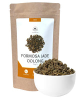 Formosa Jade Oolong, Tung Ting Jade Oolong, Premium semi-fermenteret te med grøn te-karakter, taiwanesisk Nantou-te | Wondertea Formosa Jade Oolong te (100 g)