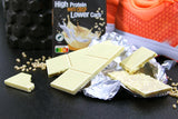 frankonia CHOCOLAT POWER MOTION uden tilsat sukker - Sprød hvid chokolade med højt protein- og lavt kulhydratindhold, 90 g