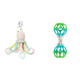 Fehn Octopus Activity Toy - Baby Motor Skill Legetøj til klapvogne og Bright Starts, Oball, Rangle Legetøj med Grib Bolde til at gå, Interaktivt Baby Legetøj Bebe Toys Naty Shop Octopus Toy Pack