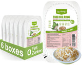 Elf-Family Konjak Reis Thai Brauner Shirataki Bowl -[Diätbox for 1 Wo.] - Instant Jasmin Reis - Fertiggerichte für Mikrowelle - Natürlich Superfoods Mikronährstoffe - Vegansk/Low Carb/Fettfrei- 6er Box