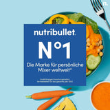 Nutribullet Personal Blender, Der Leistungsstärkste Mixer Für Eine Portion, 1000 Watt Und Leiser Motor, 900 Ml Becher Aus Tritan Renew, Leuchtende Touch Bedienknöpfe, Dunkel Grau Bucatarie Naty Shop
