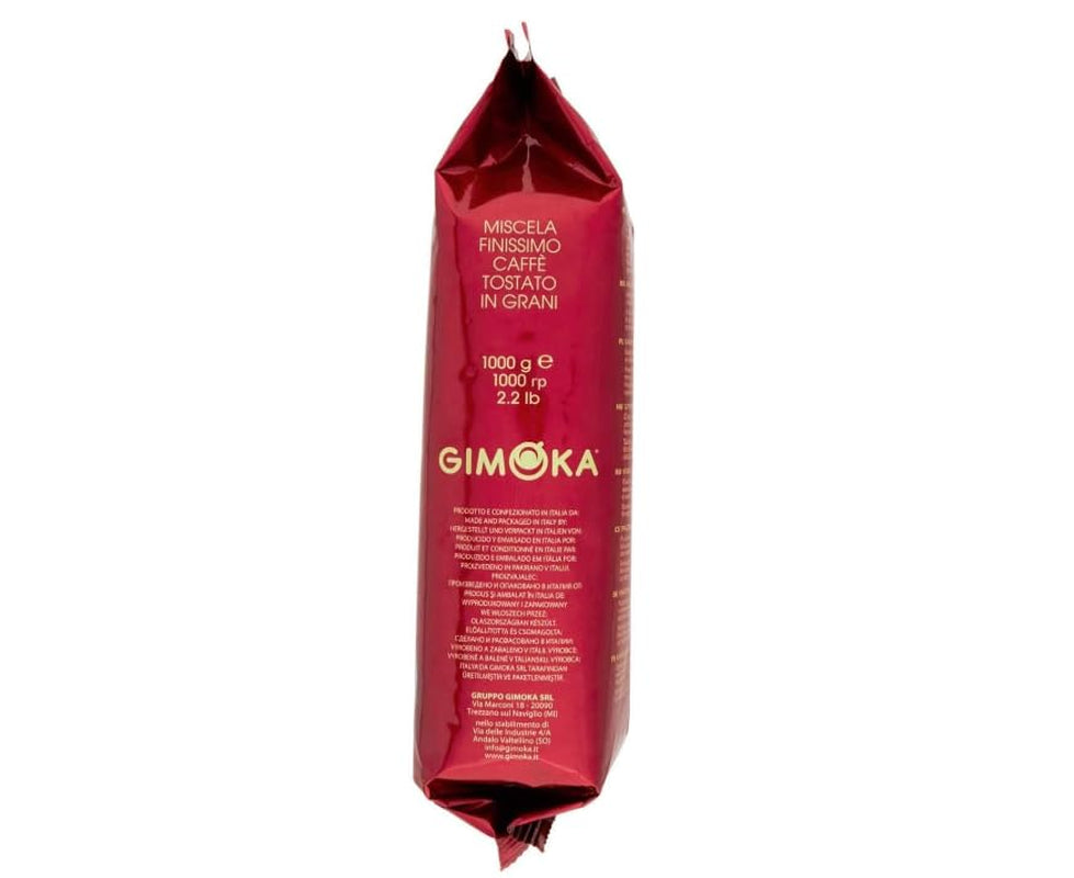 Gimoka Gran Bar kaffebønner, rige og cremede, 1 kg, 10 pakke, + nøglering