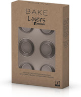BERGNER BAKING LOVERS - Sæt Von 2 X 6 Kop Muffinformen - Kohlenstoffstahl Mit Ilag Essential, PFOA Frei, Leicht Zu Reinigen Forme og bakker til bagning Naty Shop