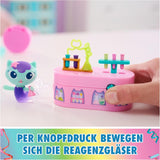 DREAMWORKS GABBY DOLLS HOUSE - Meerkätzchen Bobble Kitty møbelpakke, kattefigur med dukkehusmøbler og tilbehør, i alderen 3+