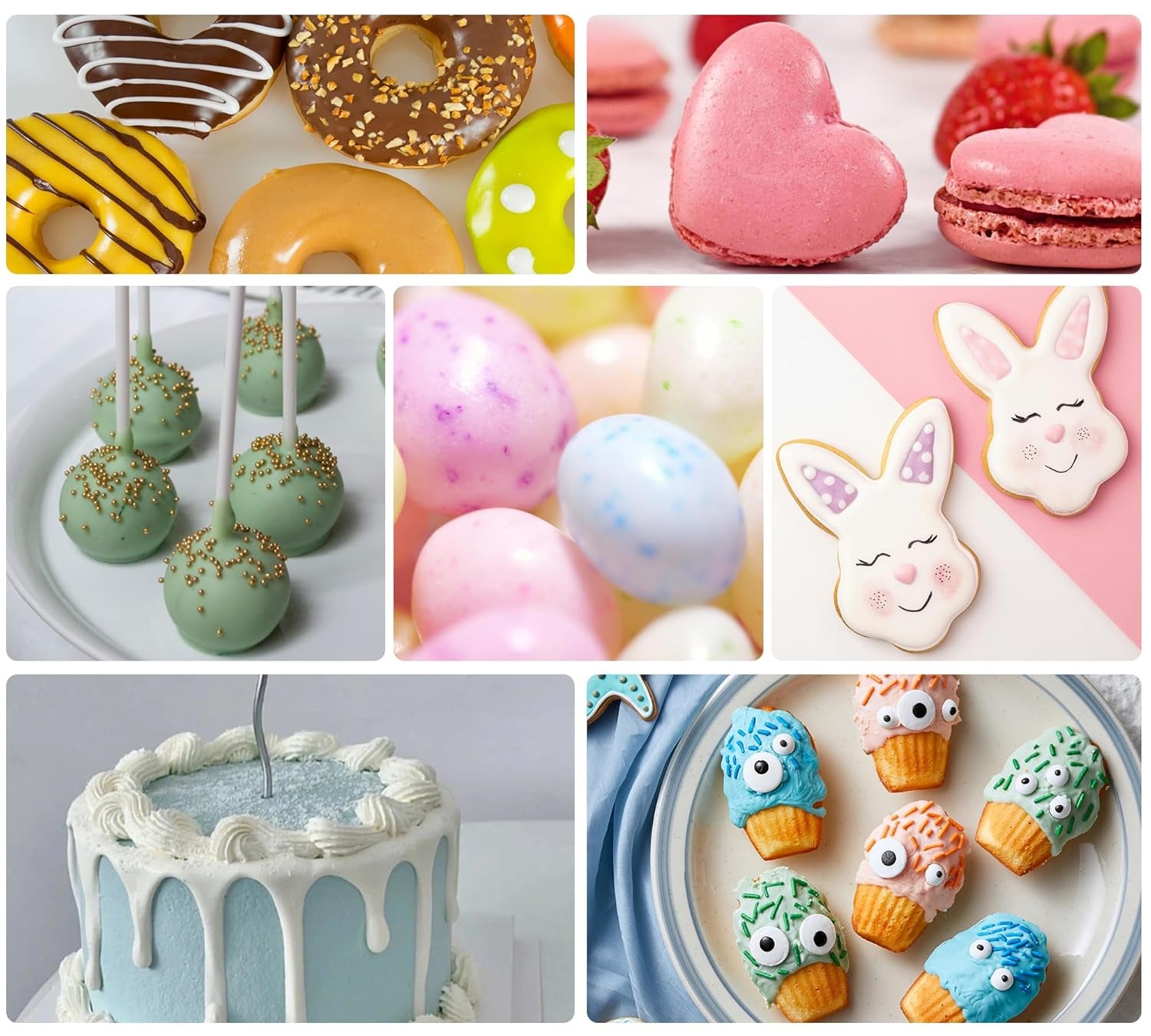 Fedtopløselig madfarve 55 g, hvid oliebaseret madfarve til chokolade, fondant, macaron, kagepynt, koncentreret oliebaseret madfarve til bagning, madlavning, glasur, cupcakes