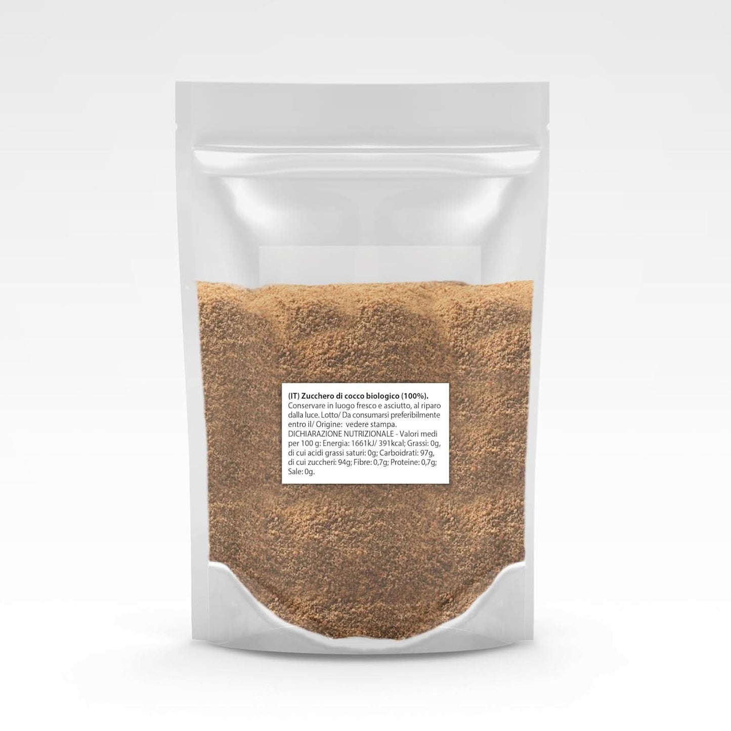 Kokossukker-100 % økologisk, uraffineret, 1 kg sødemidler Naty Shop