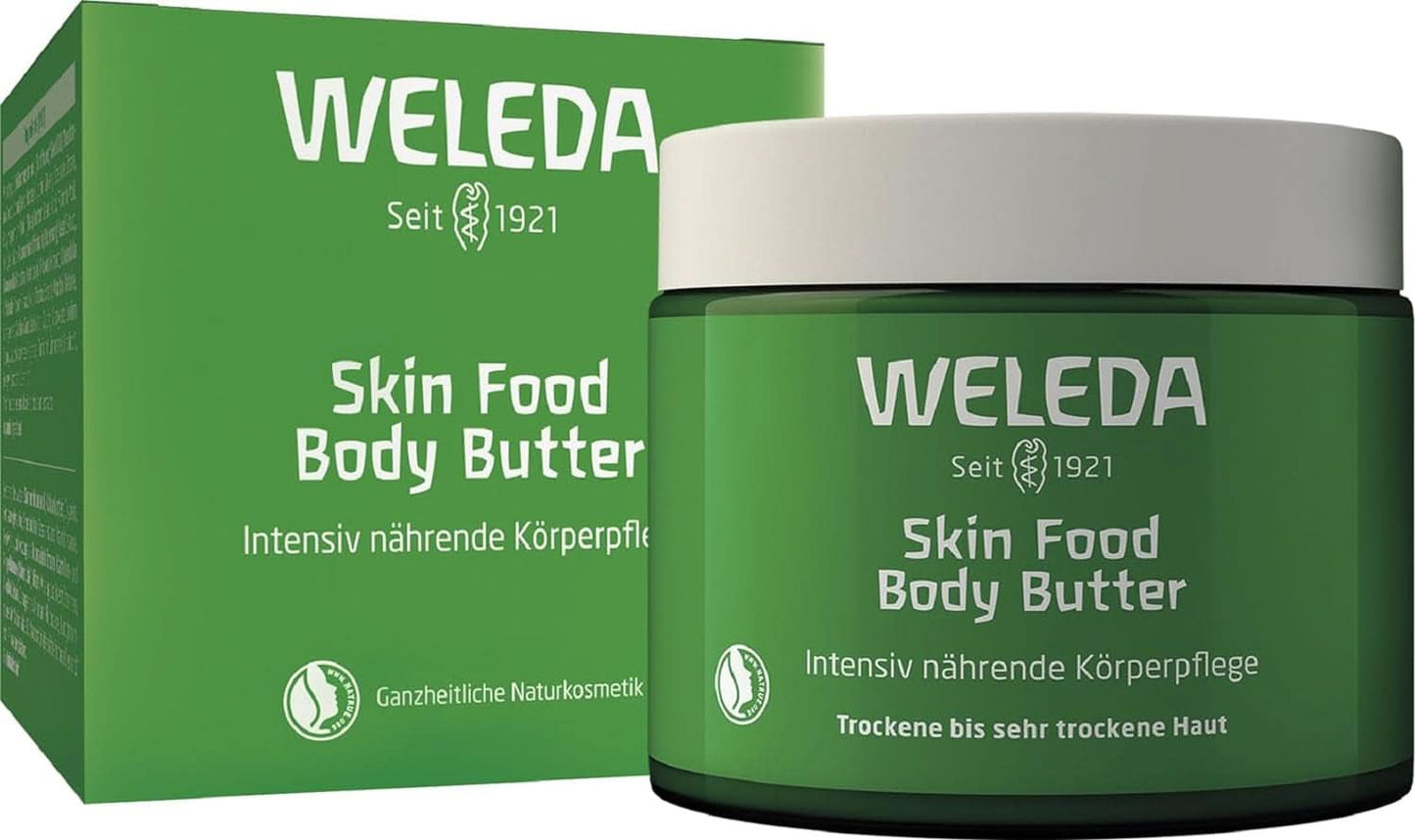 WELEDA Organic Skin Food Body Butter, Unisex kropsplejecreme til pleje af tør og ru hud, 150 ml Brusebad og bad Naty Shop