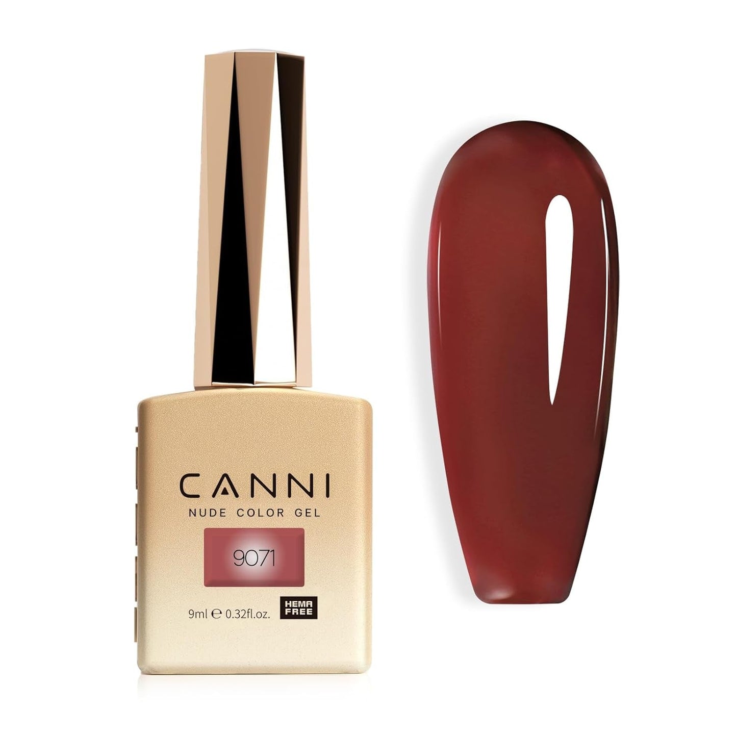 CANNI gel neglelak, semi-permanent, mørk lilla, neglelak, UV gel, soak off, manicure