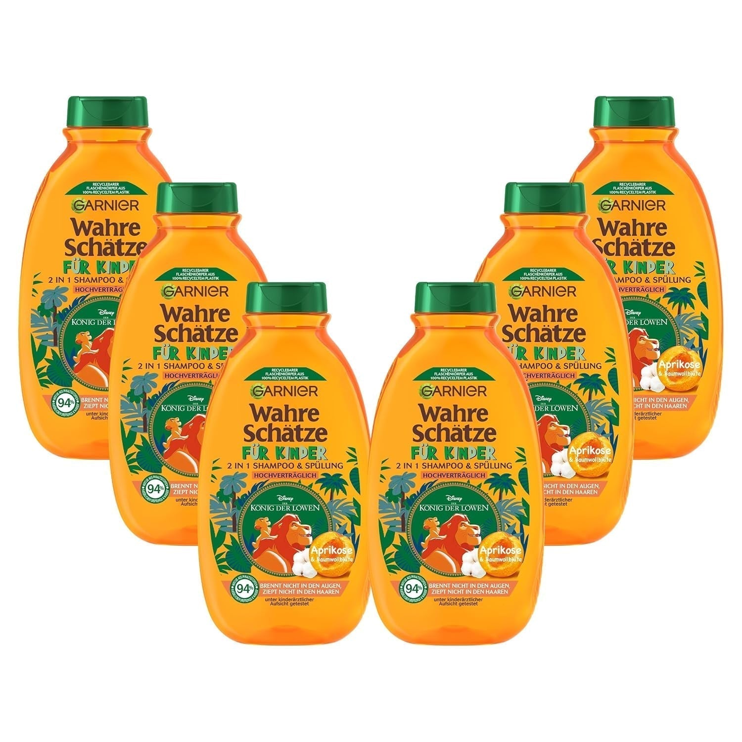 Garnier Shampoo til børn, til følsomt hår og let kæmning, med abrikos og bomuldsblomster Brusebad og bad Garnier Default Title