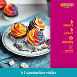 DECOCINO Rød fedtopløselig farvepasta - 15 g - Oliebaseret madfarve, ideel til farvning af chokolade, smørcreme, fondant eller småkagedej (pakke med 3)