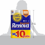 Toiletpapir Renova Super Prom - 48 ruller hvid