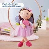 HABA Fairy Magic Dukketøj - 2-delt sæt til 18 måneder og opefter dukker (30 cm) - Tylkjole med vinger, blomsterhårbånd inkluderet - 1306243001