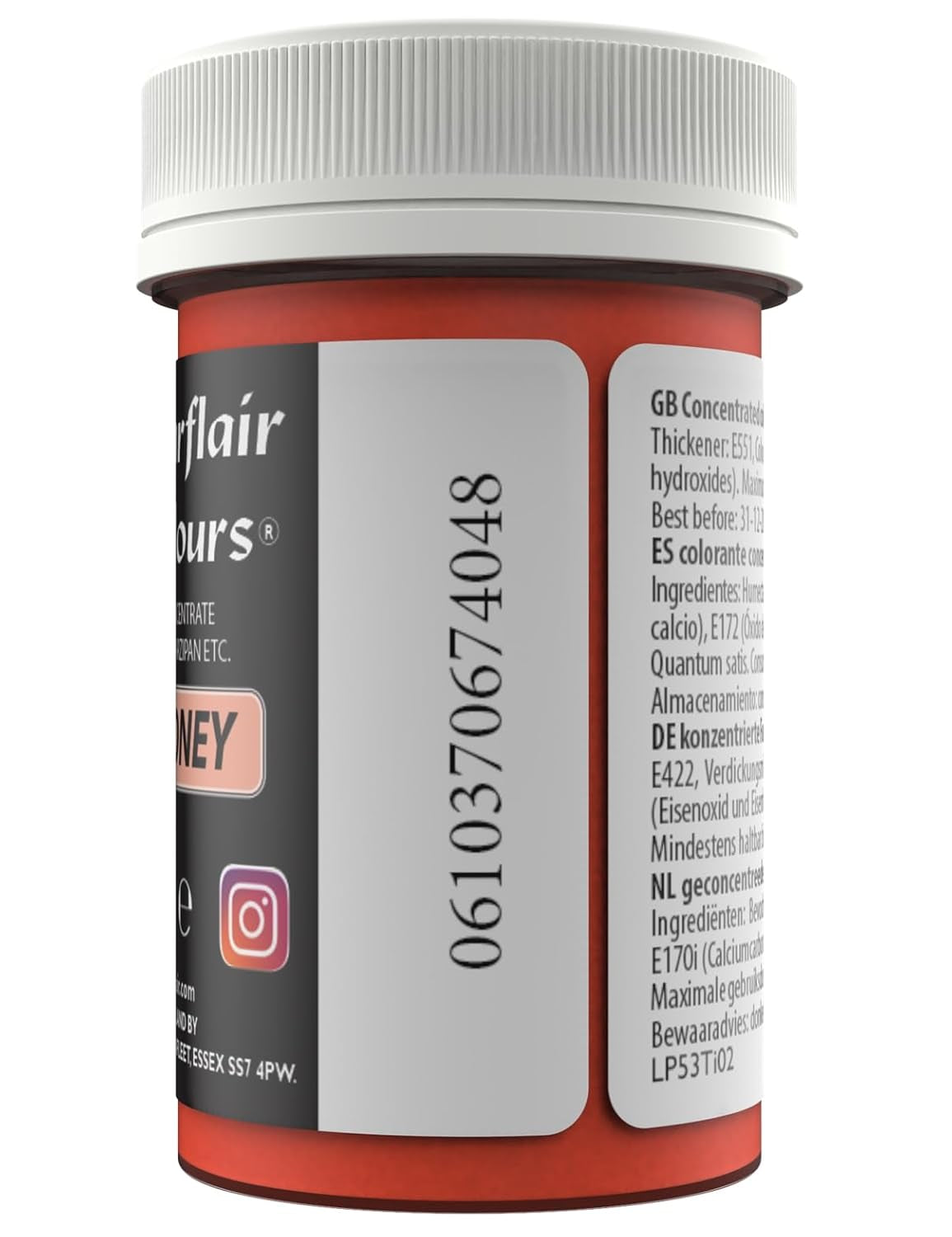 Sugarflair Pastel Pink Honey Food Coloring Pasta - Højkoncentreret til brug med smørcreme, sukkerpasta, royal glasur eller kageblandinger, levende madfarve - 25g