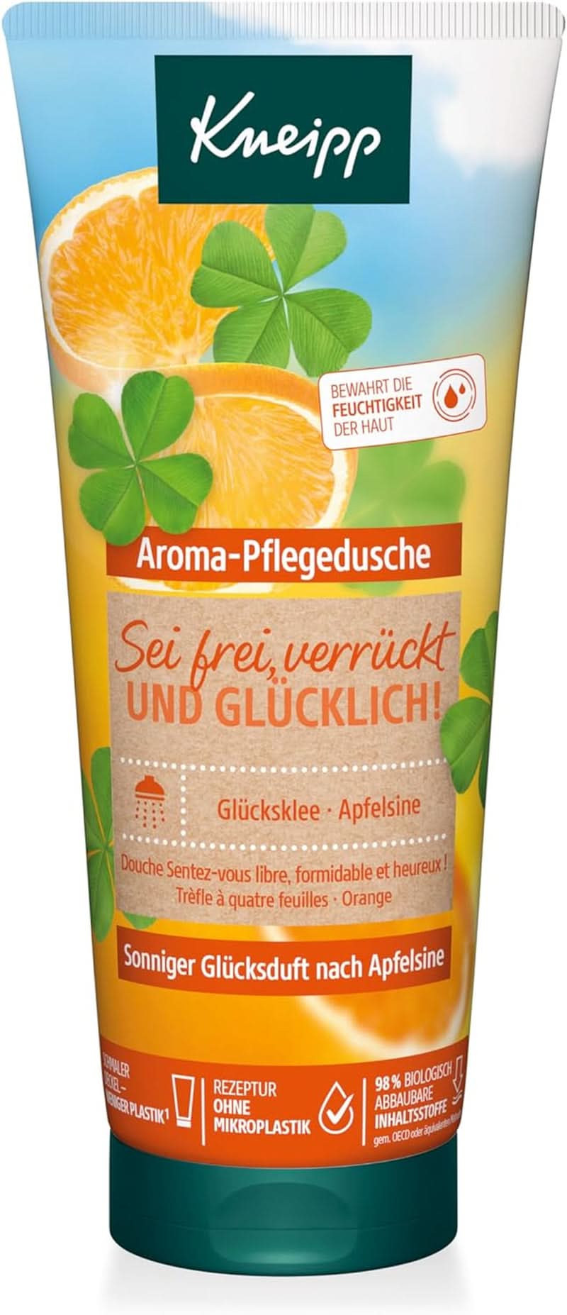 Kneipp Aroma, Shower gel, Fugtighedscreme, 200 ml Brusebad og bad Naty Shop 200 ml Single