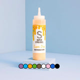 Super Drip Black Cake Glaze Cake Smelter Chokolade 300 gram Glazes and Decor Naty Shop Yellow
