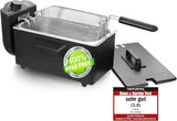 Emerio Oil Fryer 3.0L med Cold Zone Technology, 2000 W Hvidevarer Naty Shop Black