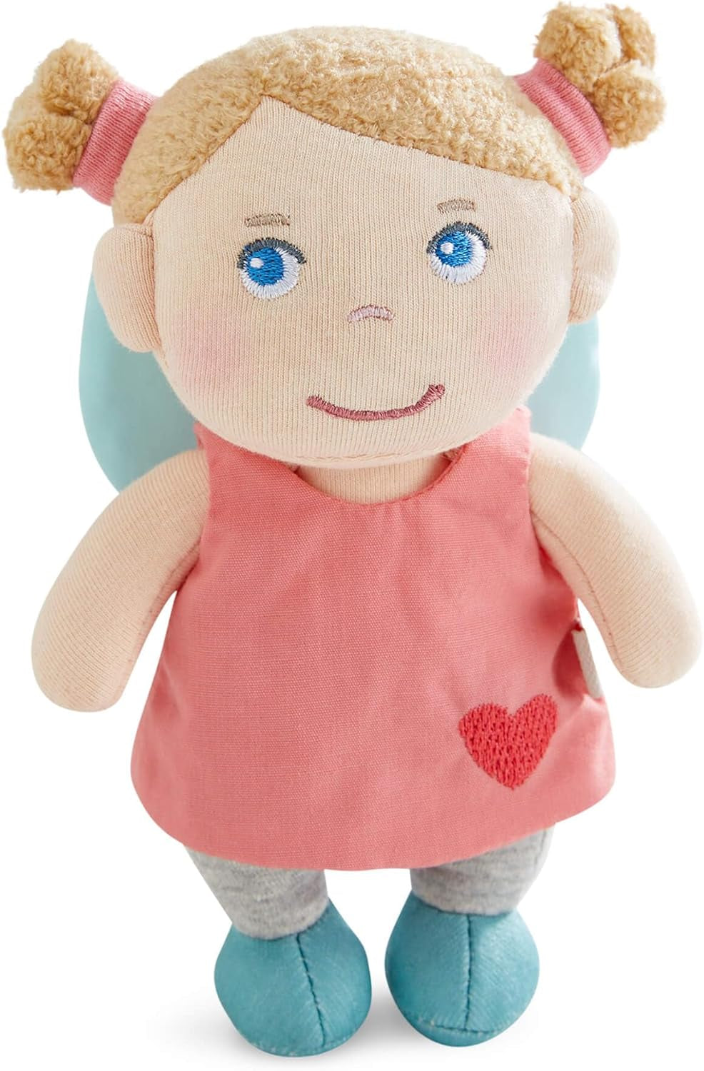 HABA Guardian Angel Lore - Fluffy tekstildukke (15 cm), perfekt velkomstgave til babyer og småbørn - Vaskes ved 30 °C - 2011870001