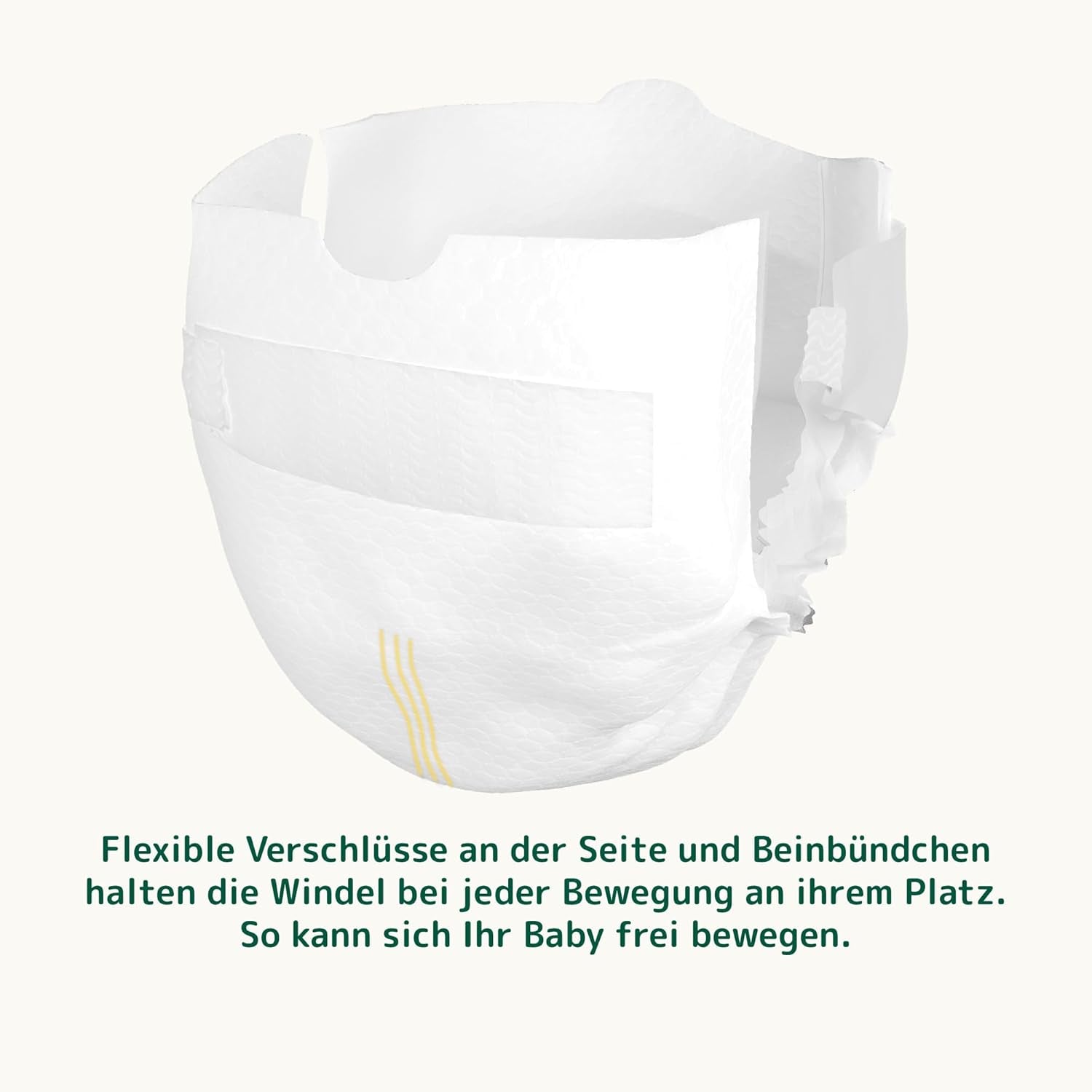 Bambo Naturbleer til babyer, str. 0 (1-3 kg), 144 stk., Månedsæske | Premium bleer med forbedret lækagebeskyttelse | Ultimativ komfort og frihed for nyfødte | Dermatologisk testede bleer