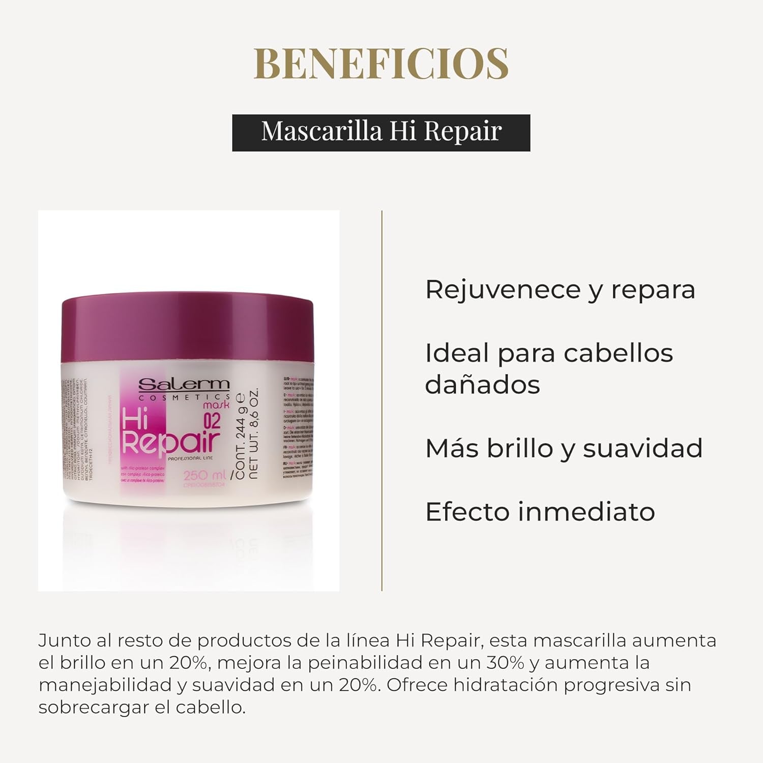Hi Repair Mask 02 250 ml Naty Shop hårmaske