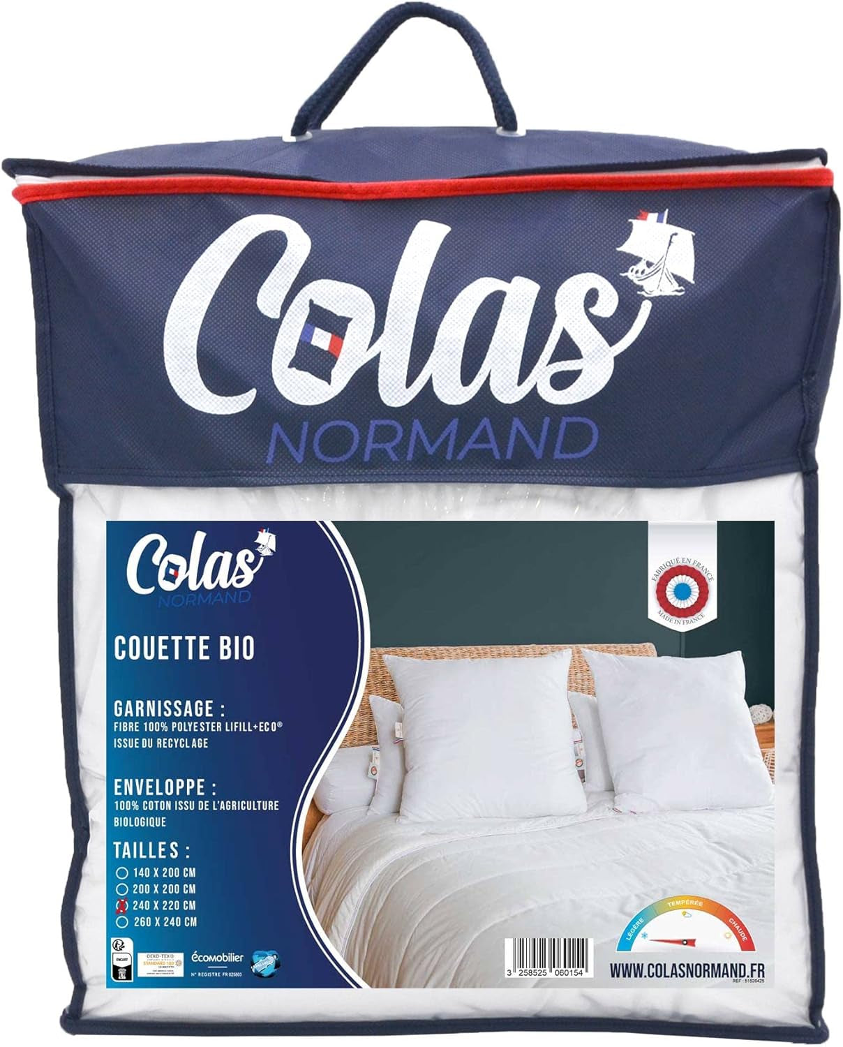 NORMAN COLAS | Letvægtsdyne, 240 X 220 cm, økologisk bomuld, genbrugsfyld Quilts og dyner Naty Shop Standardtitel
