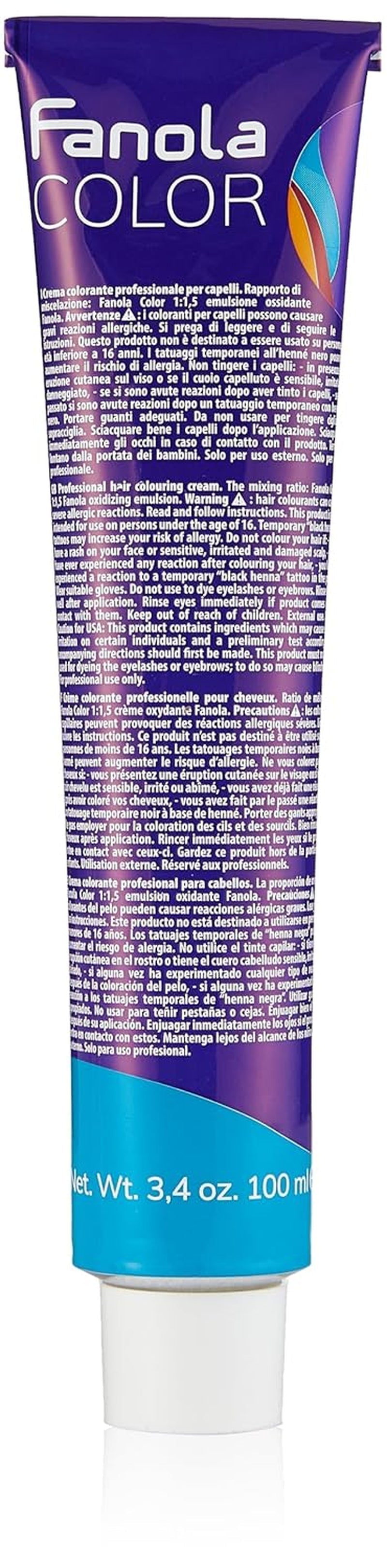 Fanola crema colore Farvecreme 7.0 Blond, 100 ml Hårfarve Naty Shop 10.1 Platin askeblond