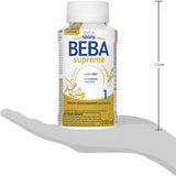 BEBA Nestlé BEBA SUPREME 1 Modermælkserstatning: Drikkeklare flasker med Omega 3, 1 pakke (1 x 200 ml)