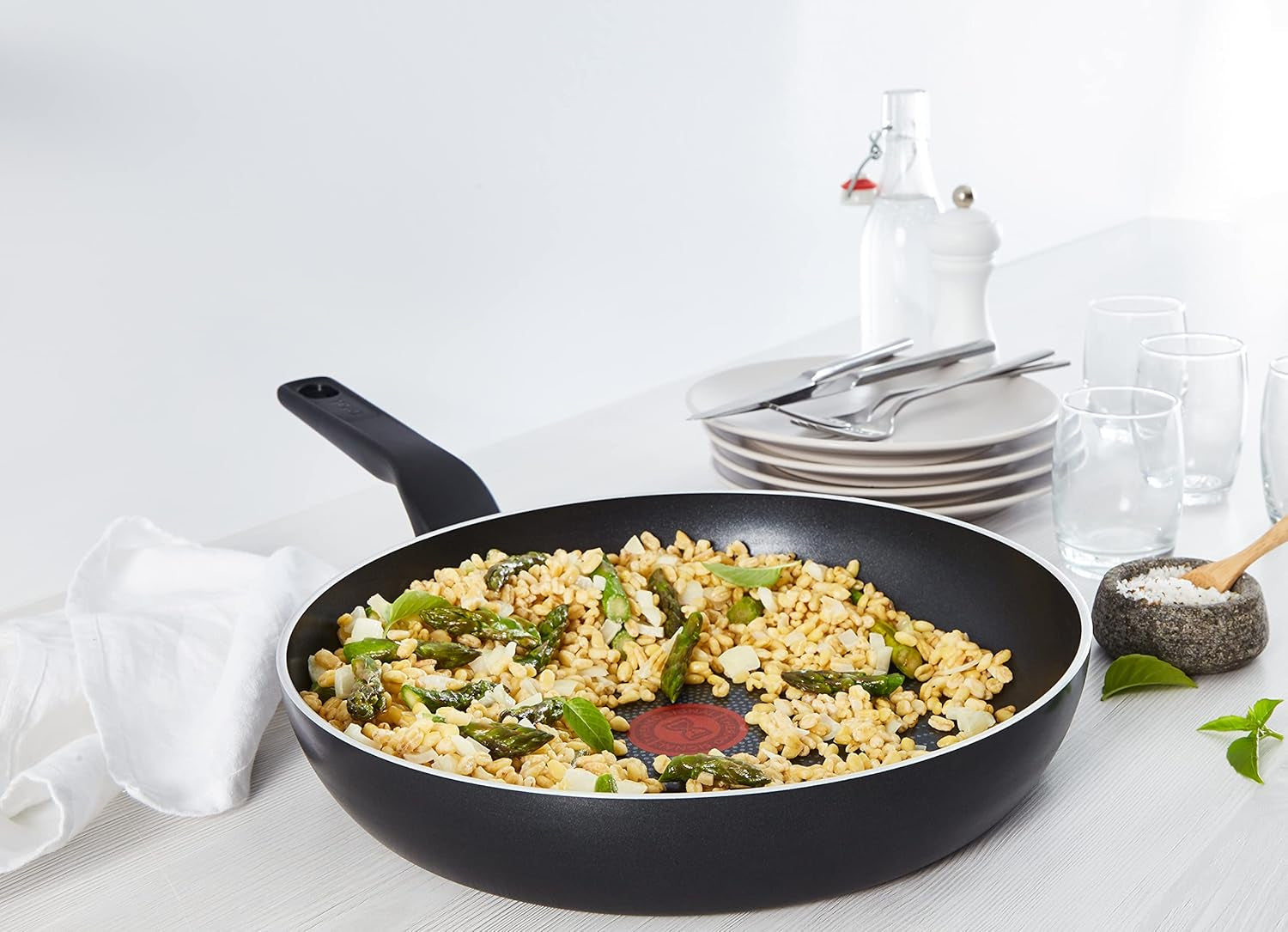 Tefal C27808 Generøs kogepande 32 cm, non-stick belægning, Thermo-Fusion base, alle typer induktionskogeplader Gryder og pander Naty Shop
