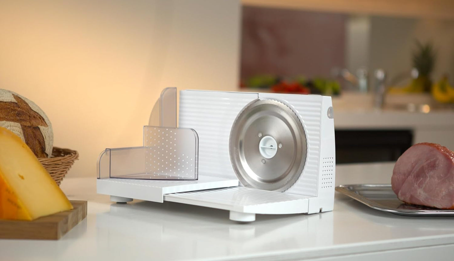 Emerio All Purpose Slicer "Made in EU" MS-125000, klinge i rustfrit stål fremstillet i Tyskland, justerbar 0-17 mm, 100 W makuleringsmaskiner og skæremaskiner Naty Shop