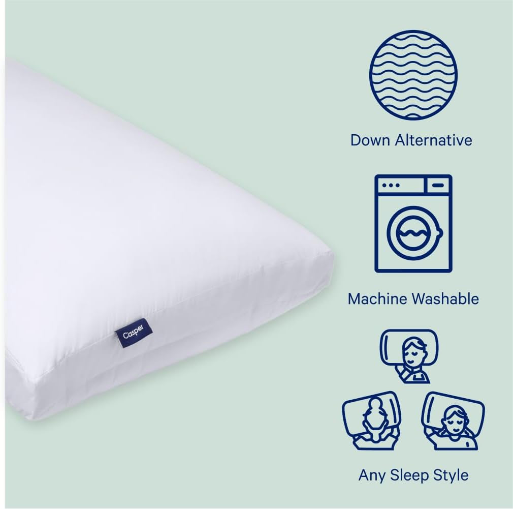 Casper Sleep Original sovepude, king size, hvide Naty Shop standard puder