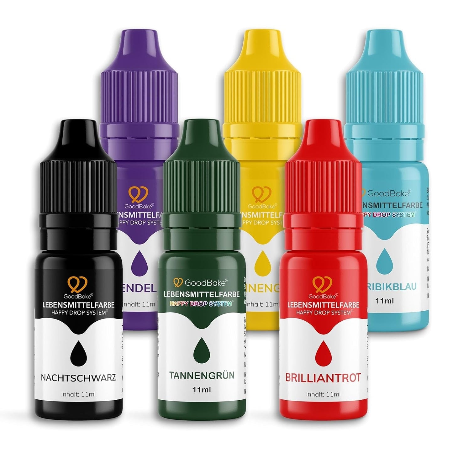 Goodbake Pink Food Coloring (11ml) - Intens Food Coloring - Meget koncentreret farve - Til farvning af kager, fondant, smørcreme, drinks, slim og mange andre ting. 100% vegansk