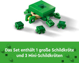 LEGO Minecraft The Turtle Beach House Legetøjshus med tilbehør til piger og drenge fra 8 år, sæt med dyr og figurer fra videospillet, gave til gamere 21254 Byggesæt Besuche den LEGO-Store