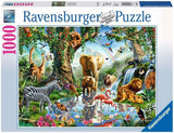 Ravensburger Puslespil 12000682 - Jungle Adventure - 1000 brikker for voksne og børn 14+, Puslespil Naty Shop gammel version