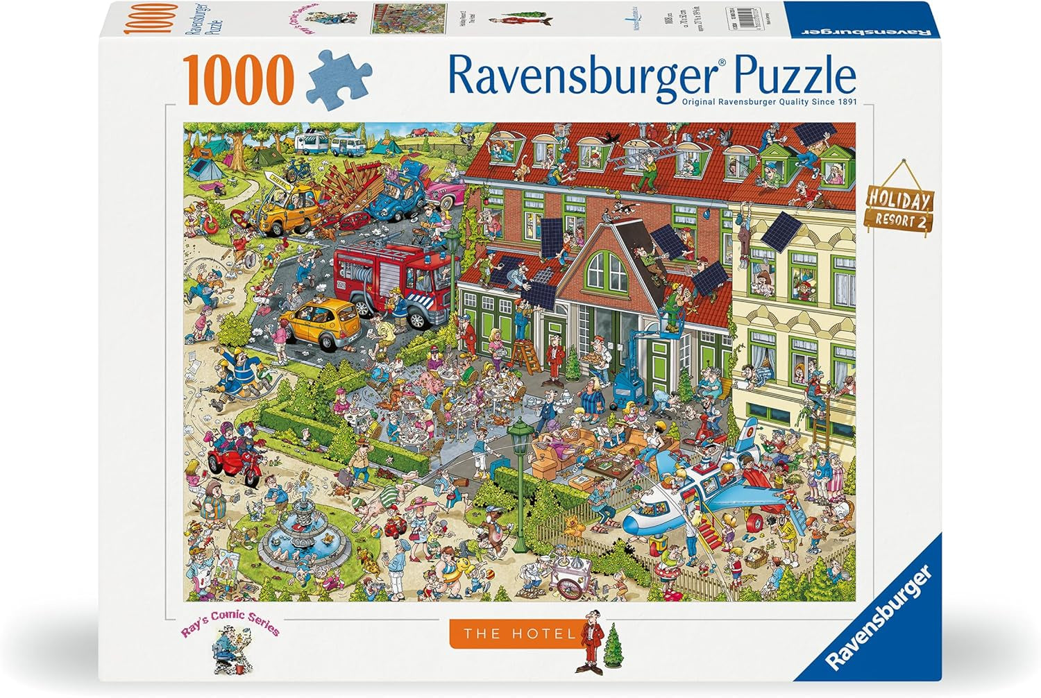 Ravensburger Puzzle 12000723 - The Hotel - 1000 brikker for voksne og børn fra 14 år, Puzzle Naty Shop