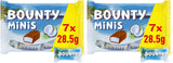 Bounty Minis Chokolade Bulk Pack, Fine Coconut Mini Chocolate Bars, 227 g, Chokolade Gave Idé, Chokolade Bulk Pack
