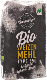 Hvedemel Herzberger Økologisk Naturland Type 550, 1 kg