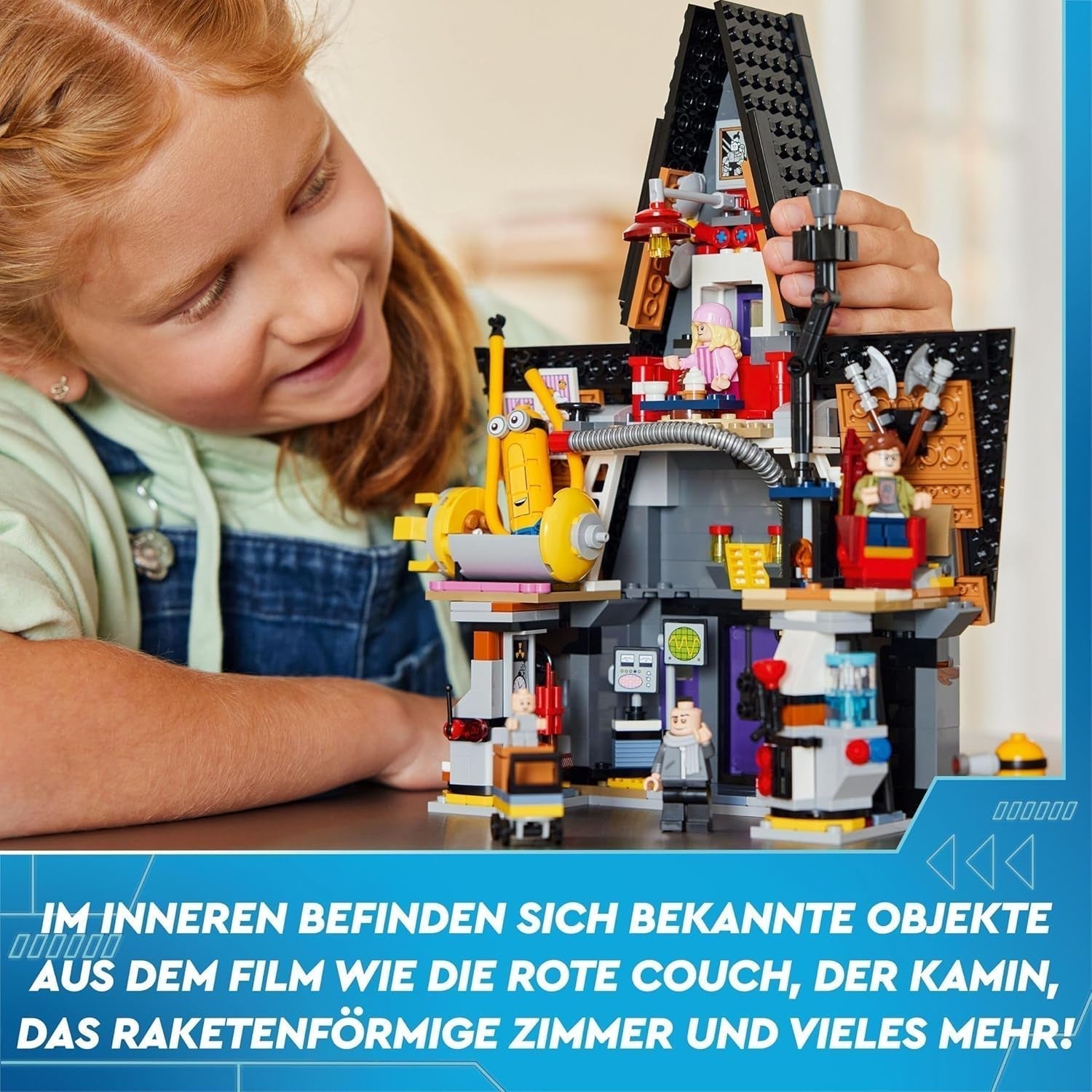 LEGO I - Simply Incorrigible 4 Gru's and Minions' Family Villa I - Simply Incorrigible 4 Filmlegesæt Legetøjsgave til drenge og piger fra 8 år og opefter 75583 Byggesæt Beuche den LEGO-Store