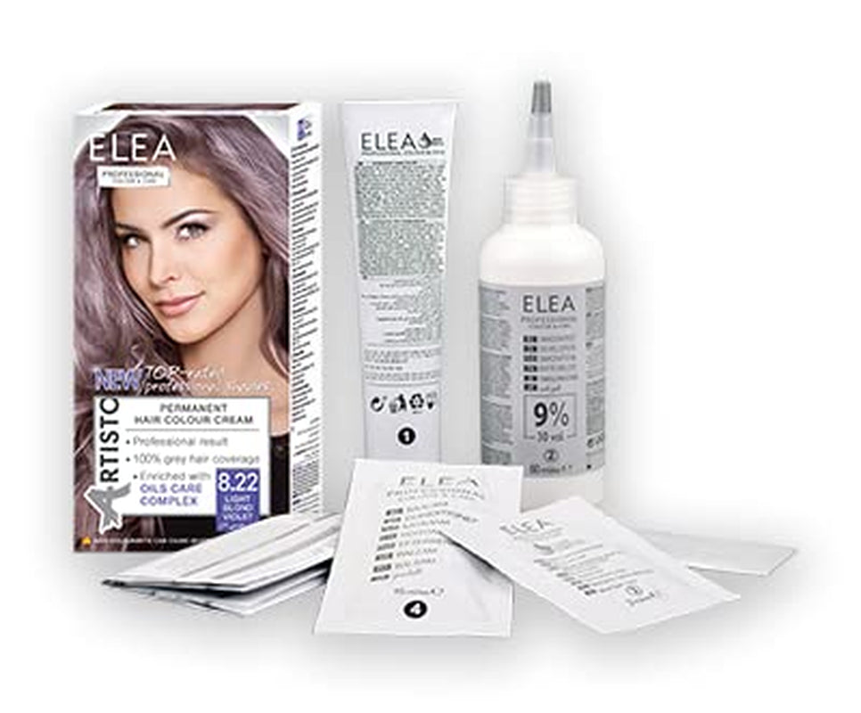 Farve & pleje permanent hårfarve 120ml, professionelt resultat, dækker gråt hår, beriget med olieplejekomplekser-Langvarig hårfarve (10.1 Super lys askeblond) Hårfarve Naty Shop