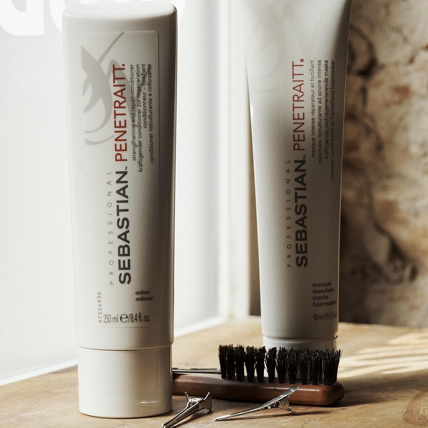 SEBASTIAN PROFESSIONAL PENETRAITT - Reparerende hårmaske regenererer beskadiget hår (150 ml) - dyb pleje til beskadiget, misfarvet hår - reparerer og styrker Naty Shop Hair Mask