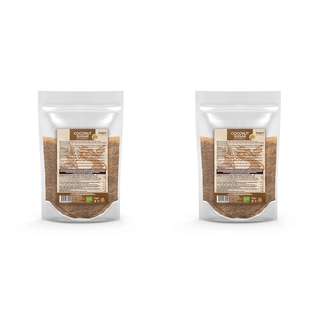 Kokossukker-100 % økologisk, uraffineret, 1 kg sødemidler Naty Shop 2 x 1 kg