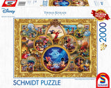 Schmidt Spiele 57371 Thomas Kinkade, Disney, Mickey & Minnie, Dream Collage 2, puslespil 2000 brikker Puslespil Naty Shop Standardtitel